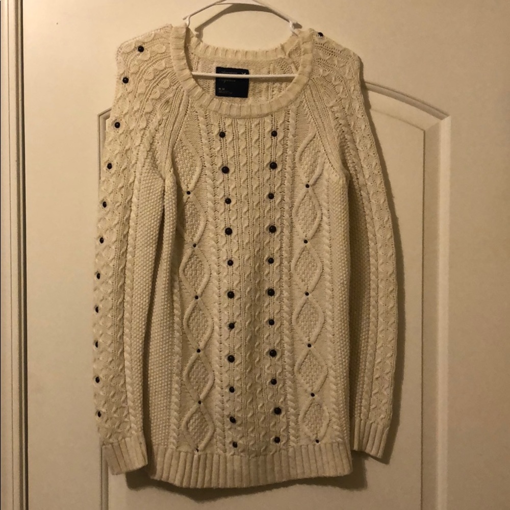 Cream American Eagle Sweater